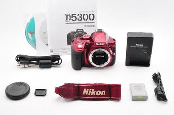 Nikon D5300 DSLR Red (Shutter Count : 1,674) [#1313], Nieuw