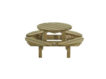 Talen Kinderpicknicktafel Merel 130 x 130 cm, Nieuw