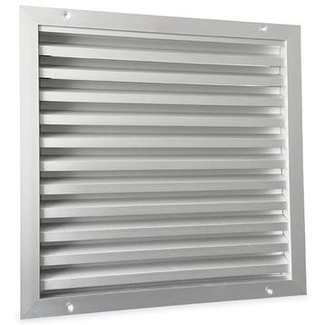 Buitenmuurrooster aluminium (LxH) 500x500mm, Doe-het-zelf en Verbouw, Verzenden, Nieuw