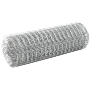 vidaXL Kippengaas 10x0,5 m gegalvaniseerd staal, Verzenden, Nieuw, IJzer