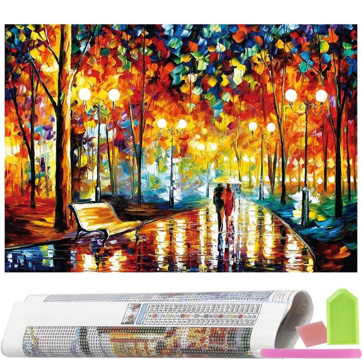 Diamond Painting - Volwassenen - Landschap Leonid Afremov, Auto diversen, Autostickers, Ophalen of Verzenden