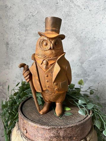 Decoratief ornament - Europa - Uil beeld gietijzer