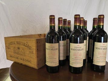 1995 Chateau Maucaillou - Moulis - 11 Flessen (0.75 liter), Nieuw