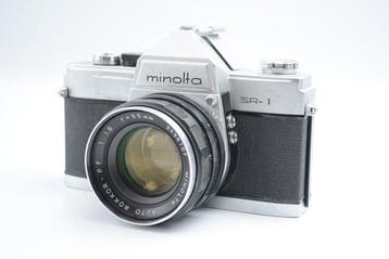Minolta SR-1 + Auto Rokkor-PF 1.8/55mm Single lens reflex, Nieuw