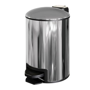 Brauer Pedaalemmer - 3 Liter - Chroom, Ophalen of Verzenden, Nieuw, Rvs