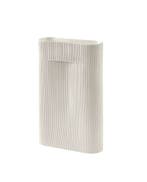 Muuto Ridge Vase L beige (nieuw) van €205 voor €79,-, Ophalen, Overige kleuren, Aardewerk of Porselein, Nieuw
