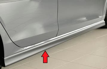 Side Skirt | geschikt voor Volkswagen | Golf 8 Hatchback 202, Verzenden, Nieuw, Volkswagen