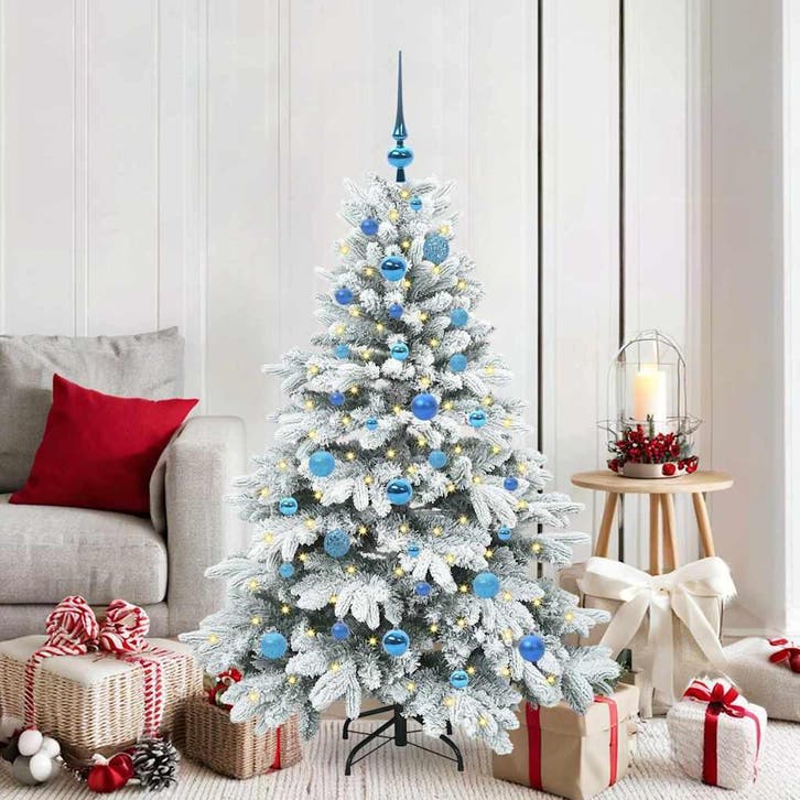 vidaXL Kunstkerstboom met 150 LED met standaard Wit 150 cm, Diversen, Kerst, Nieuw, Verzenden