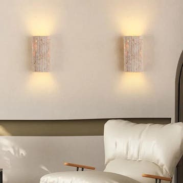 Wabi sabi natuursteen wandlamp led minimalistisch, Verzenden, Nieuw
