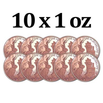 Verenigde Staten. 10 x 1 oz Cryptid Creatures Fear the