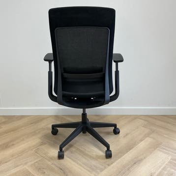 ergonomische bureaustoel + lendesteun, zwart, Ophalen of Verzenden, Ergonomisch, Gebruikt, Bureaustoel