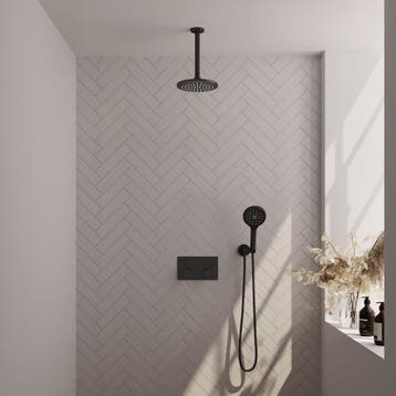 Brauer Black Carving Thermostatische Regendoucheset Inbouw -, Ophalen of Verzenden, Nieuw