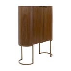 *WOONWINKEL* Kare Design Giorgio Retro Drankkast Walnoot En, Verzenden, Nieuw