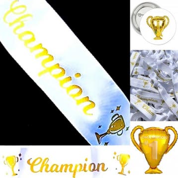 Golf Kampioen folie ballonnen set 5-delig, Verzenden, Nieuw, Overige typen, Overige merken