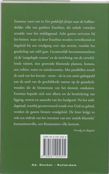 Een goddelijk festijn 9789061005605 Desiderius Erasmus, Verzenden, Zo goed als nieuw, Desiderius Erasmus