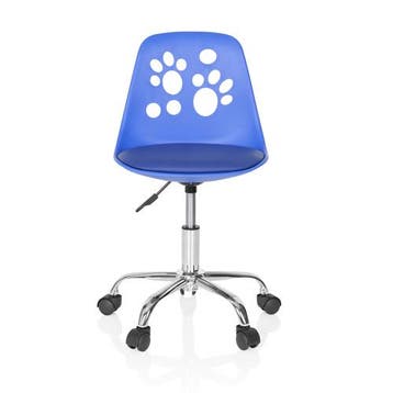 Bureaustoel | Kinderen | Kunstleder | Blauw | Fancy I, Verzenden, Nieuw