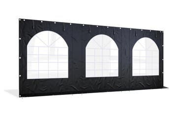 Partytent zijwand PVC met ramen en ritsen | 6 meter | 220cm, Ophalen of Verzenden, Nieuw, Zeil