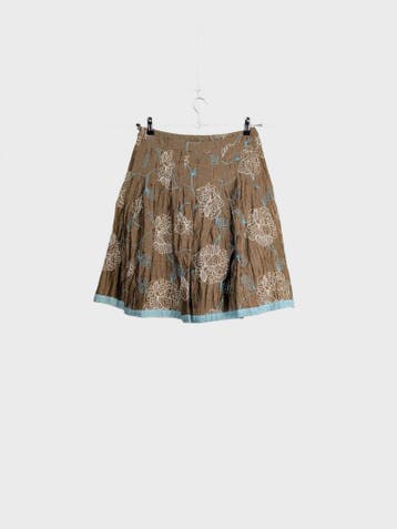 ANDOLERA Plisserokken Dames maat W36 Bruin Vintage, Ophalen of Verzenden, Nieuw