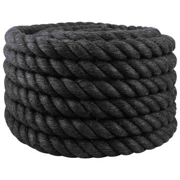 vidaXL Jute Touw 40 mm Zwart 100% Tossa jute, Verzenden, Nieuw