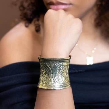 Afrikaanse stijl Bangle armband sieraad - Infinity - Goud, Ophalen of Verzenden, Nieuw
