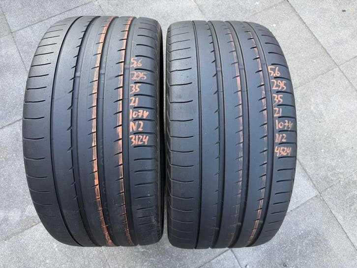 295/35/21 107Y N2 Yokohama Zomerbanden 5.6MM, Auto-onderdelen, Banden en Velgen, 21 inch, Zomerbanden, 295 mm, Personenwagen, Gebruikt