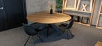 Ronde eettafel | Eiken | Naar wens samen te stellen!, 100 tot 150 cm, Nieuw, Eikenhout, Rond