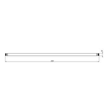 10× FORTEX FX31-L200 enkele truss buis lengte 200 cm zwart, Verzenden, Nieuw