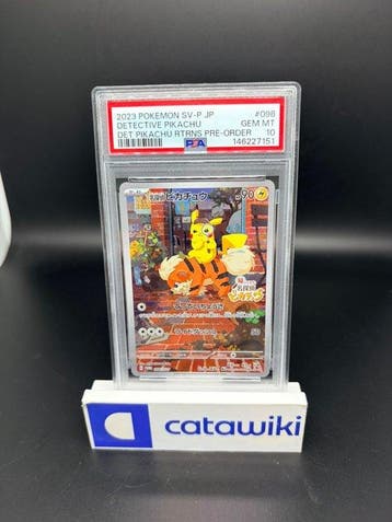 Pokémon - 1 Graded card - Detective Pikachu SV-P 098 PSA 10, Nieuw