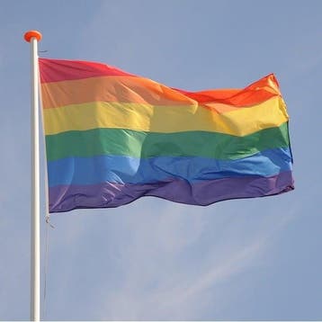 Regenboog LGBTQ vlag pride rainbow regenboogvlag XL 90x150cm, Diversen, Verzenden, Nieuw