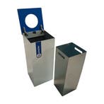 Papierbak 31x31x72 cm, wit blauw - gebruikt, Huis en Inrichting, Ophalen of Verzenden, Gebruikt