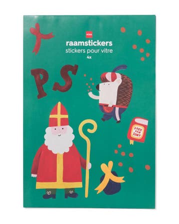 HEMA Raamstickers Sint, Verzenden, Nieuw