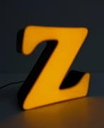 Lamp - Metaal - Letter Z, Antiek en Kunst
