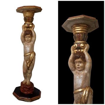 Kolom - ca. 1900 - Putto - 97 cm
