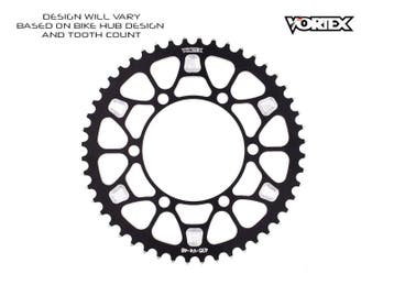 Vortex Racing V4 45 Tooth 525 Rear Sprocket - Black, Ophalen of Verzenden, Nieuw