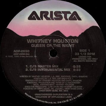 Whitney Houston - Queen Of The Night, Cd's en Dvd's, Ophalen of Verzenden, Gebruikt