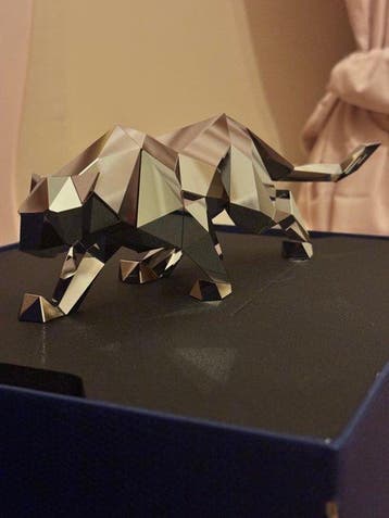 Swarovski - arran gregory - Beeld, Leopard (mirror finish)