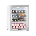 Bierkoelkast Mini Koelkast Drankkoeler Koeler Wit 60L, Witgoed en Apparatuur, Koelkasten en IJskasten, Zonder vriesvak, Refurbished