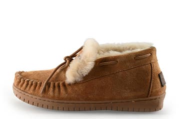 Warmbat Pantoffels in maat 39 Cognac, Overige kleuren, Verzenden, Zo goed als nieuw, Pantoffels of Sloffen