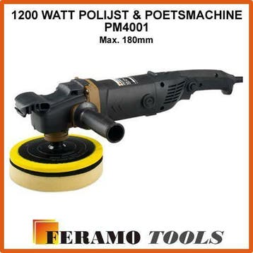 Polijst &amp; poetsmachine 1200Watt PM4001 poets polijst machine, Ophalen of Verzenden, Nieuw