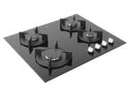 Etna - Gas Kookplaat - Zwart, Witgoed en Apparatuur, Kookplaten, Verzenden, Nieuw, Gas, 4 kookzones