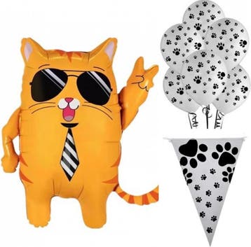 Poezen decoratie pakket 43-delig Cat Princess Roze, Dieren en Toebehoren, Verzenden, Nieuw