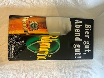 Rhenania bier - Reclamebord - blik