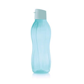 Tupperware Ecofles Drinkfles flesje fles Plus 750 ml Blauw, Ophalen of Verzenden, Nieuw, Blauw