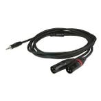 DAP FLX463 Stereo Mini Jack - 2x XLR-Male kabel PRO 3m, Muziek en Instrumenten, Verzenden, Nieuw