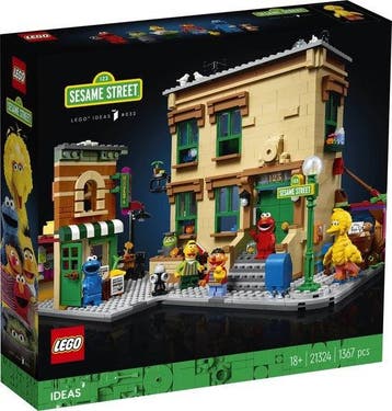 LEGO Ideas 123 Sesame Street - 21324 (Nieuw), Kinderen en Baby's, Verzenden, Nieuw