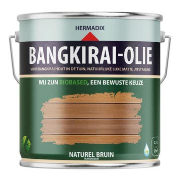 Bangkirai-Olie Naturel Bruin 2,5 liter, Ophalen of Verzenden, Nieuw