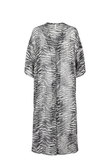 PIECES strandtuniek met zebraprint wit/zwart (Mooi & Gezond), Verzenden, Nieuw