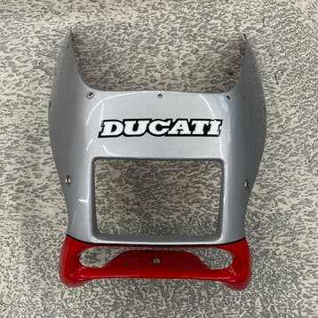 Ducati 750 sport Front fairing red silver - 48110021AB, Ophalen of Verzenden, Gebruikt