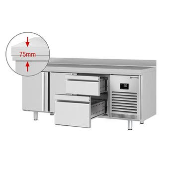 GGM Gastro | Koelwerkbank PREMIUM PLUS - 1960x600mm - met 2, Verzenden, Nieuw in verpakking, RVS Meubilair