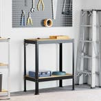 vidaXL Werkbank met plank Zwart 81 x 41 x 91 cm Bewerkt hout, Verzenden, Nieuw